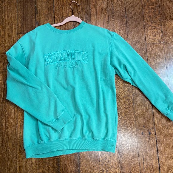 Oversized Breckenridge Sweatshirt-- size L-- mint green - Picture 2 of 5